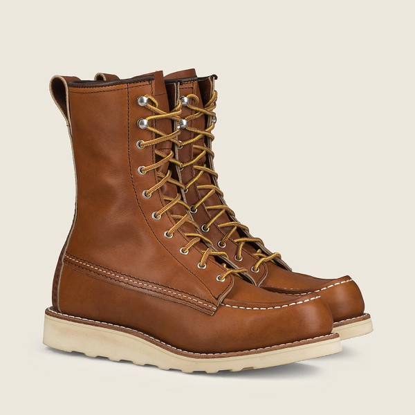 Womens Red Wing 8-inch Moc - Tall Legacy Athletics - Heritage Boots Brown - JBX319620